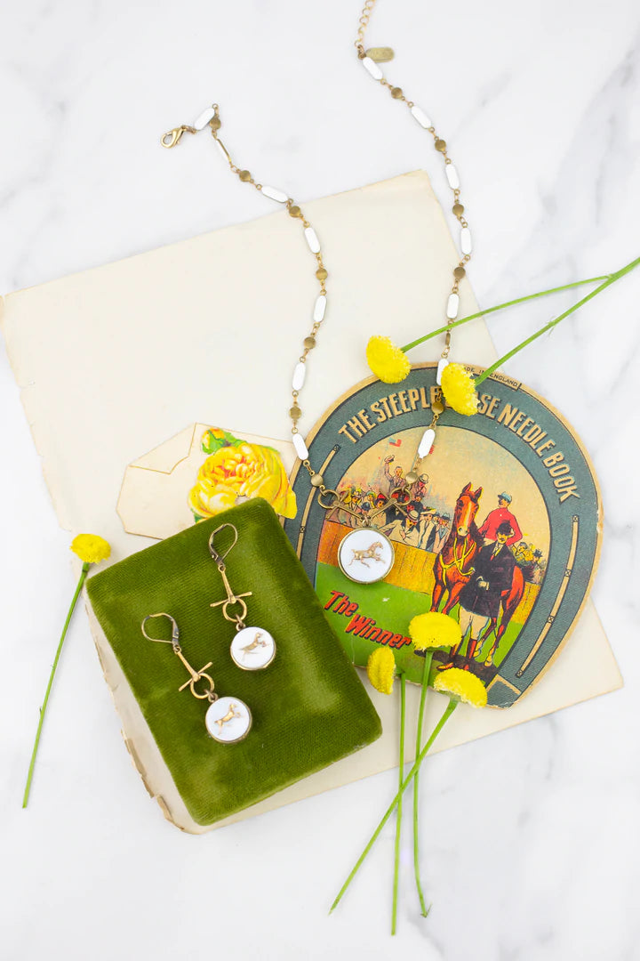 Grandmother's Buttons Seabiscuit Earrings [PRE-ORDER] (Buy 2 Get 1 Free Mix & Match)