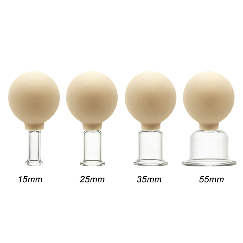 ZAQ Skin + Body Care Glass Cupping Set For Body and Face 4pc set