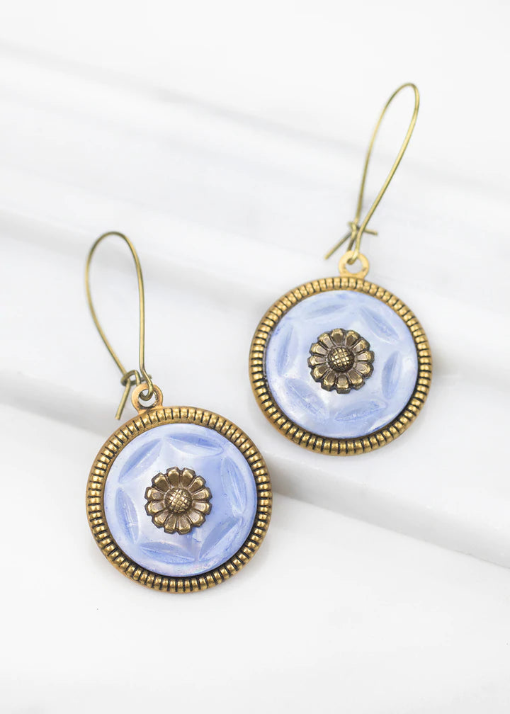 Grandmother's Buttons Angora Earrings [PRE-ORDER] (Buy 2 Get 1 Free Mix & Match)