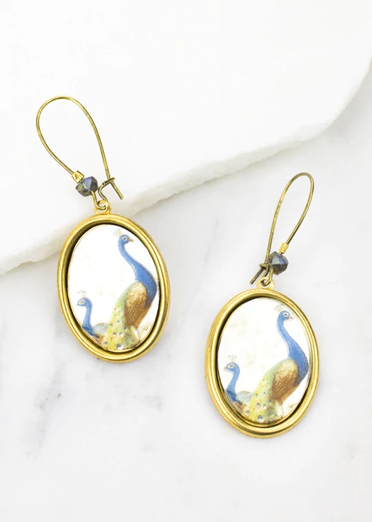 Grandmother's Buttons Peacock Park Earrings [PRE-ORDER] (Buy 2 Get 1 Free Mix & Match)