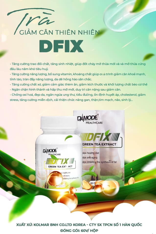DAMODE HEALTHCARE DFIX Green Tea Extract – 60 Capsules
