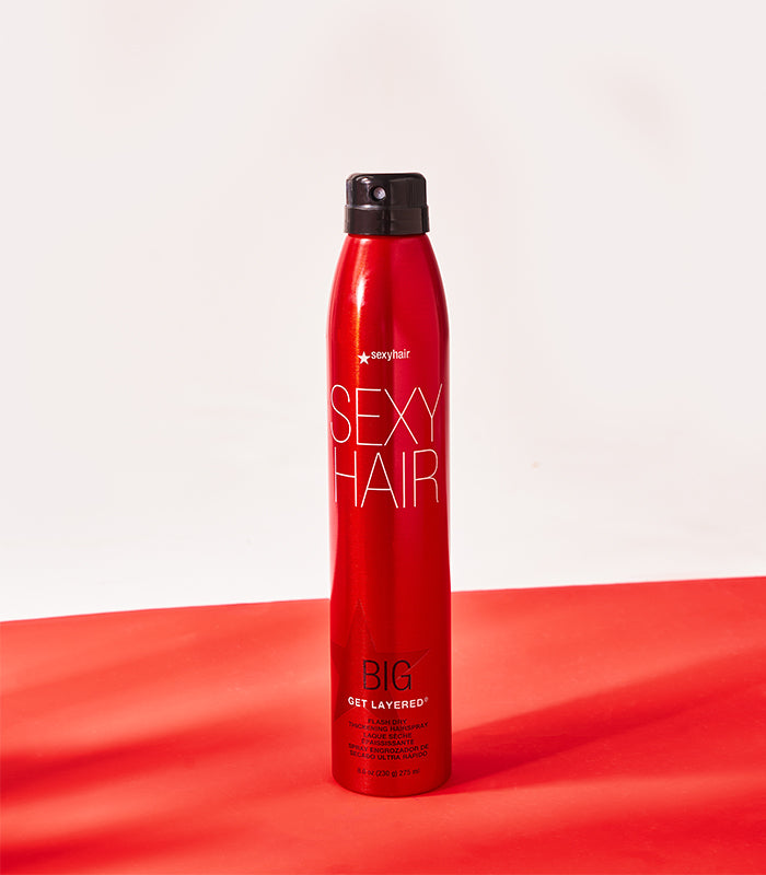 SexyHair Big Get Layered Flash Dry Thickening Hairspray - 8 oz (Buy 3 Get 1 Free Mix & Match)