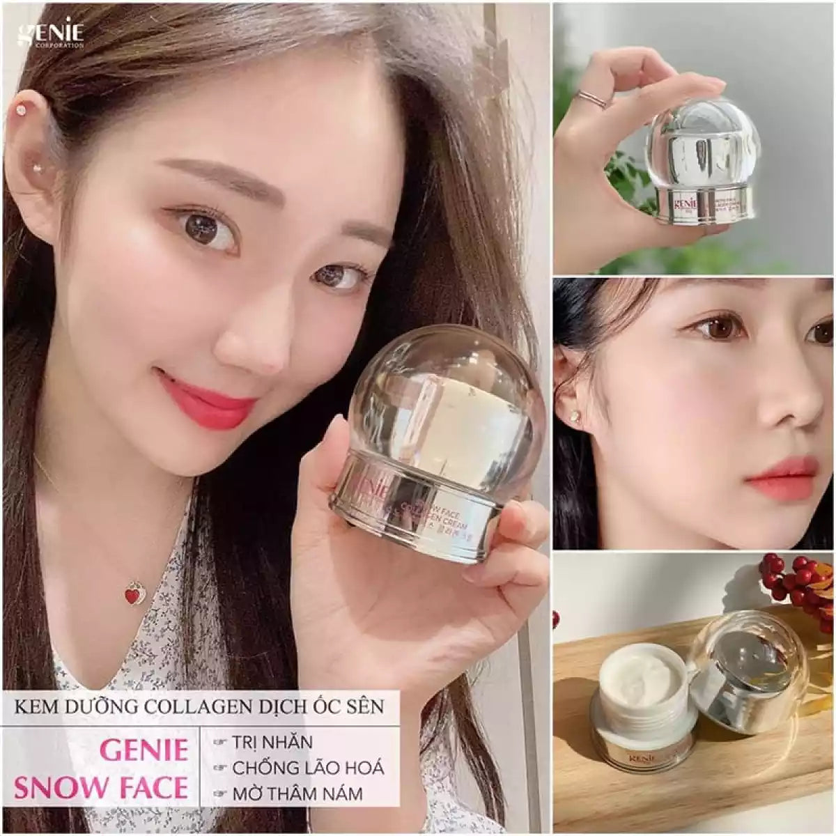 Genie Snow Face Collagen Day Cream