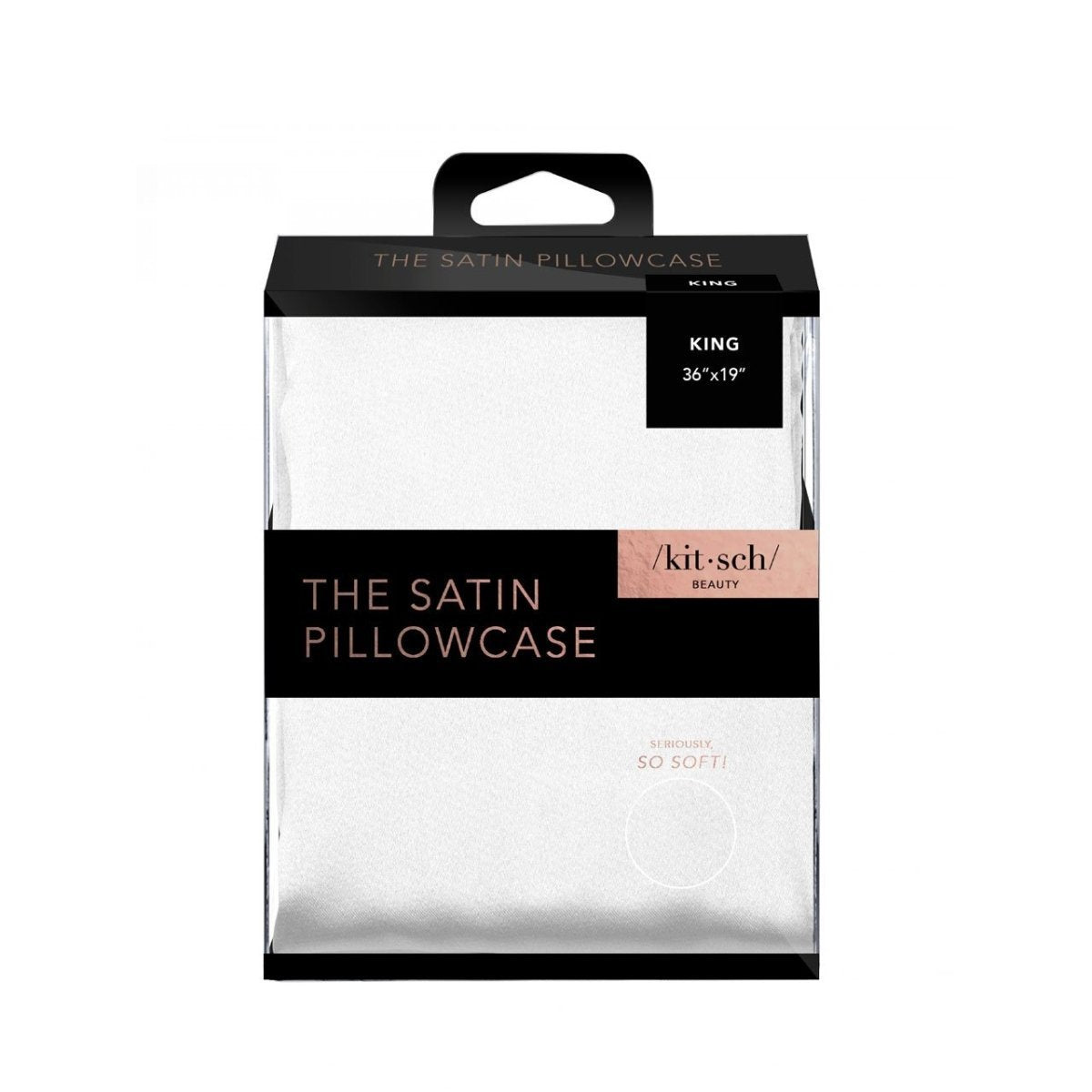 KITSCH Satin Pillowcase King - Ivory