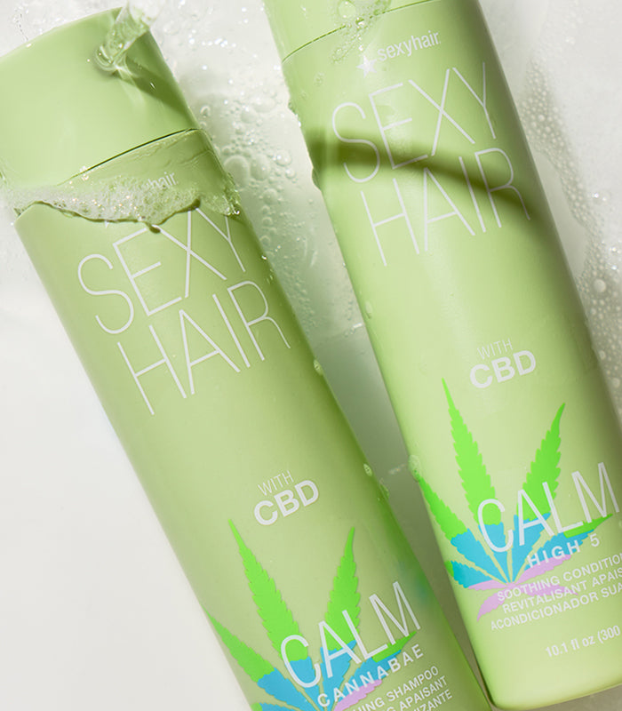 SexyHair Calm Cannabae Soothing Shampoo with CBD - 10.1 oz (Buy 3 Get 1 Free Mix & Match)