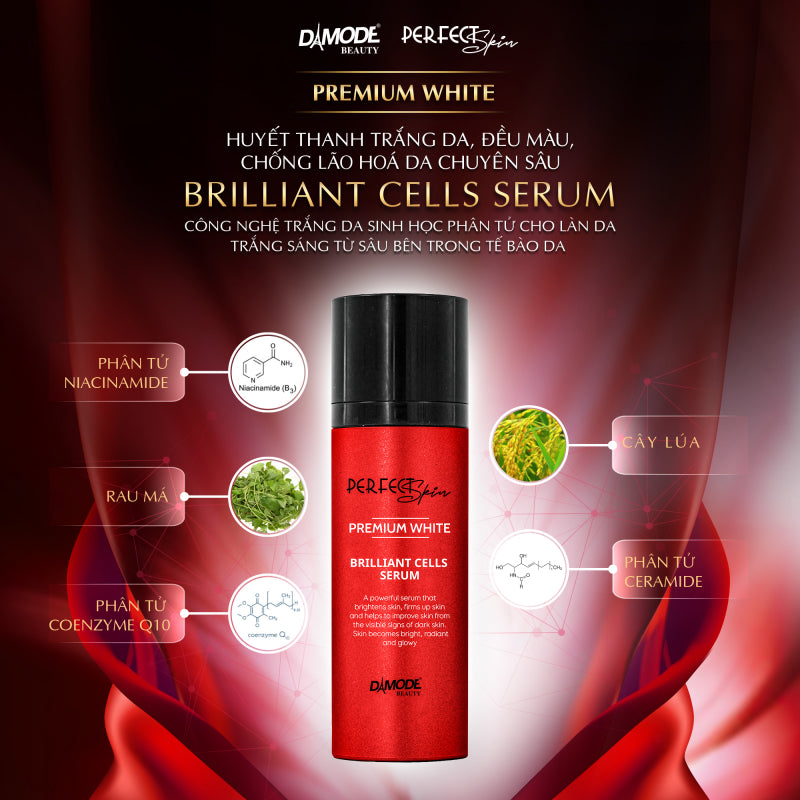 DAMODE Perfect Skin Premium White Brilliant Cells Serum- 30ml
