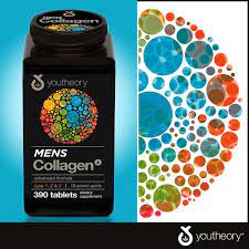 Nutrawise Corporation Mens Collagen Advanced Formula Dietary Supplement - 390 Tablets