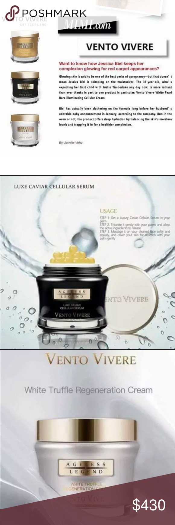 Vento Vivere - Luxe Caviar Cellular Serum - 30g 1.05 oz