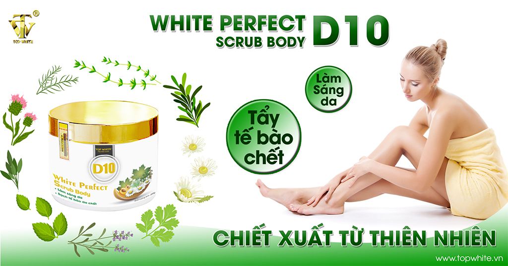 TOP WHITE WHITE PERFECT SCRUB BODY D10 CLEANSING GEL