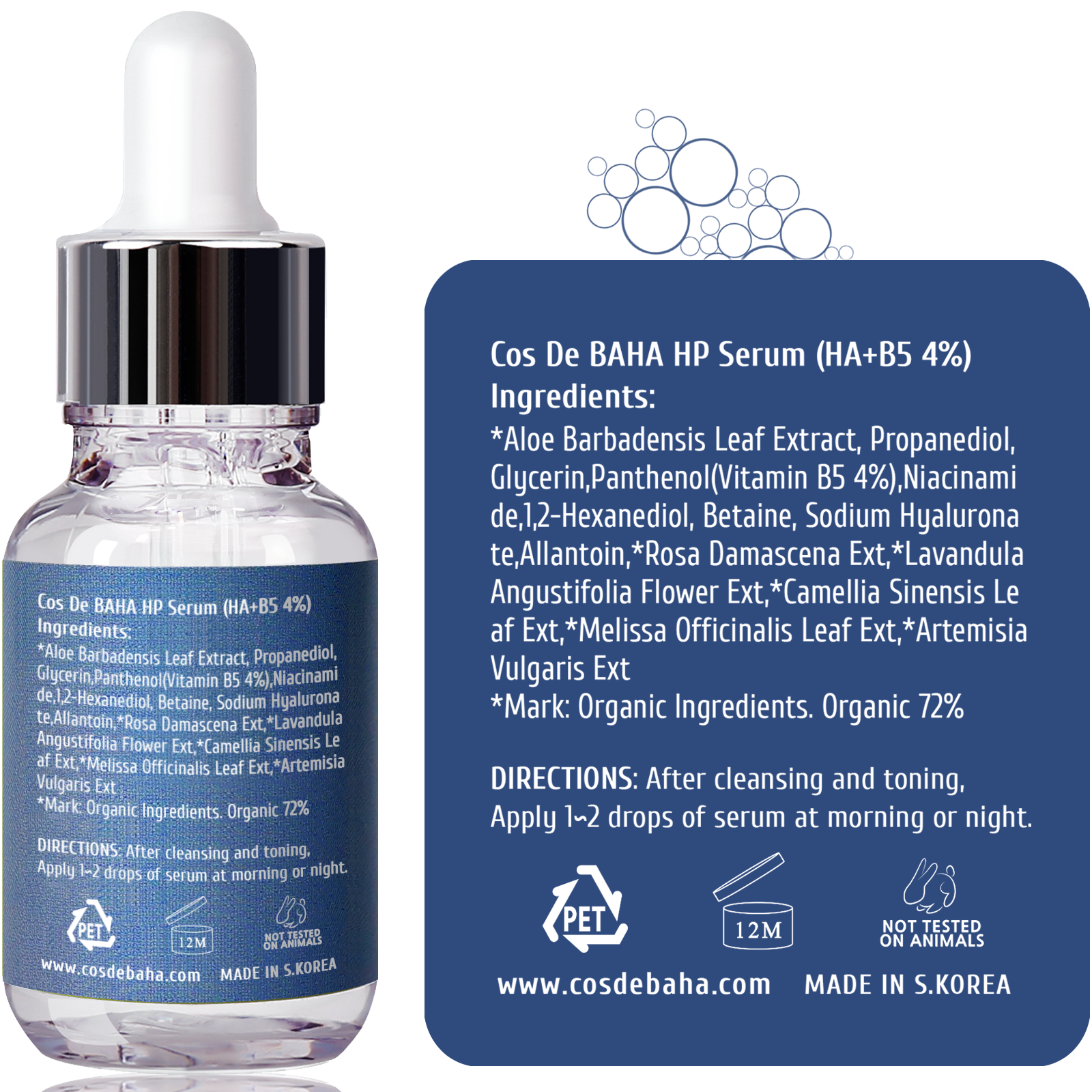 Cos De Baha Vitamin B5 4% + Niacinamide 2% Serum 30 ml