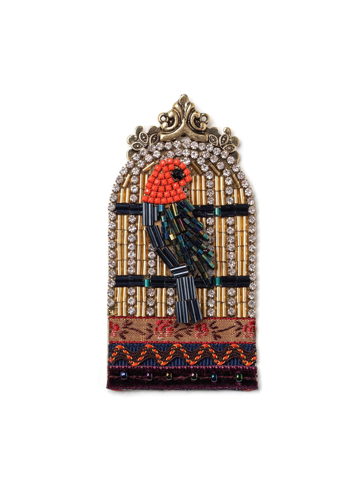 [PRE-ORDER] BEJEWELED BIRD CAGE WITH BEADED BIRD PIN (Buy 2 Get 1 Free Mix & Match)