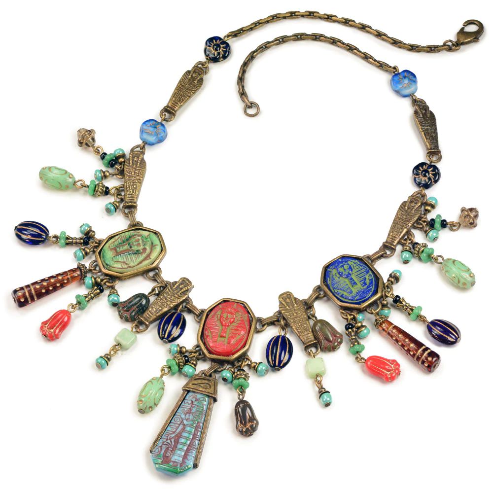 Sweet Romance Art Deco Egyptian Vintage Goddess Pharaoh Collar Necklace N305 (Buy 2 Get 1 Free Mix & Match)