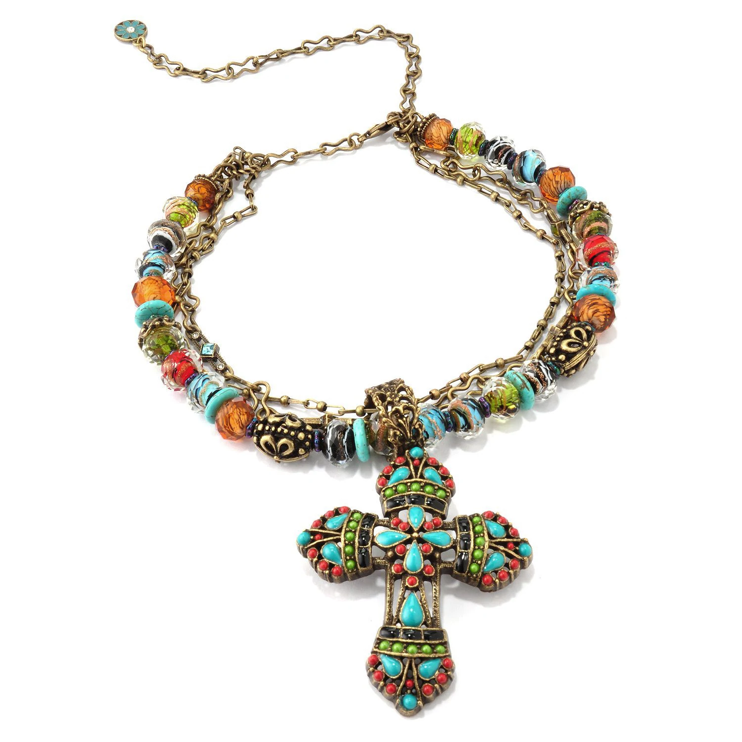 Sweet Romance Mayan Cross Necklace OL_N124 (Buy 2 Get 1 Free Mix & Match)