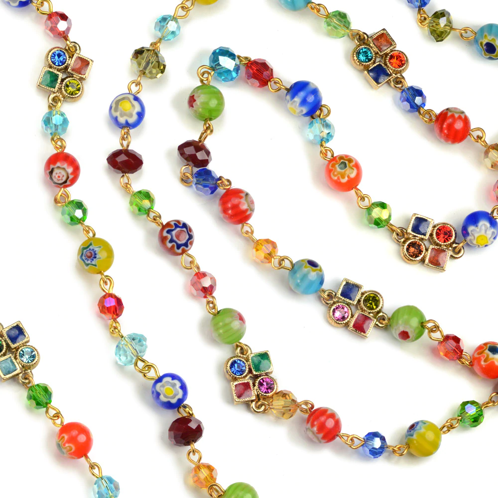 Sweet Romance Long Candy Beads Necklace N464 (Buy 2 Get 1 Free Mix & Match)
