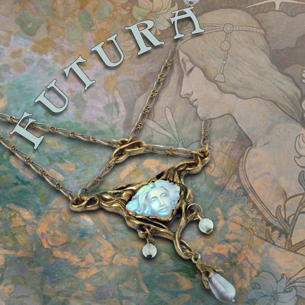 Sweet Romance Futura Art Nouveau Necklace N114 (Buy 2 Get 1 Free Mix & Match)