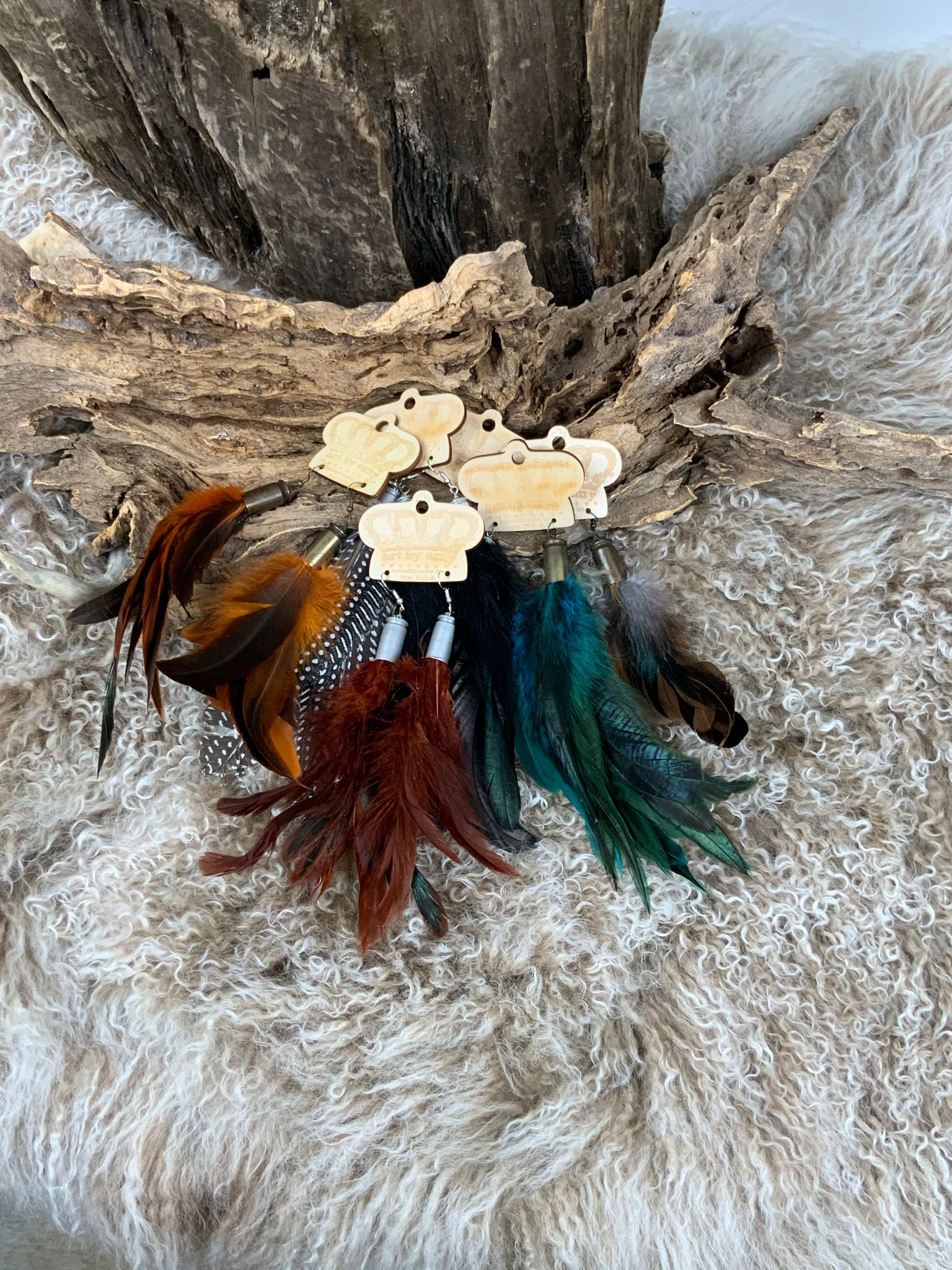 [PRE-ORDER] KEEP IT GYPSY Art by Amy Feather Bullet Earring (Buy 2 Get 1 Free Mix & Match on a $250+ Order)