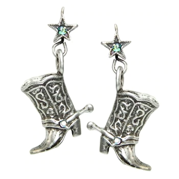 Sweet Romance Cowgirl Boot Earrings E319 (Buy 2 Get 1 Free Mix & Match)