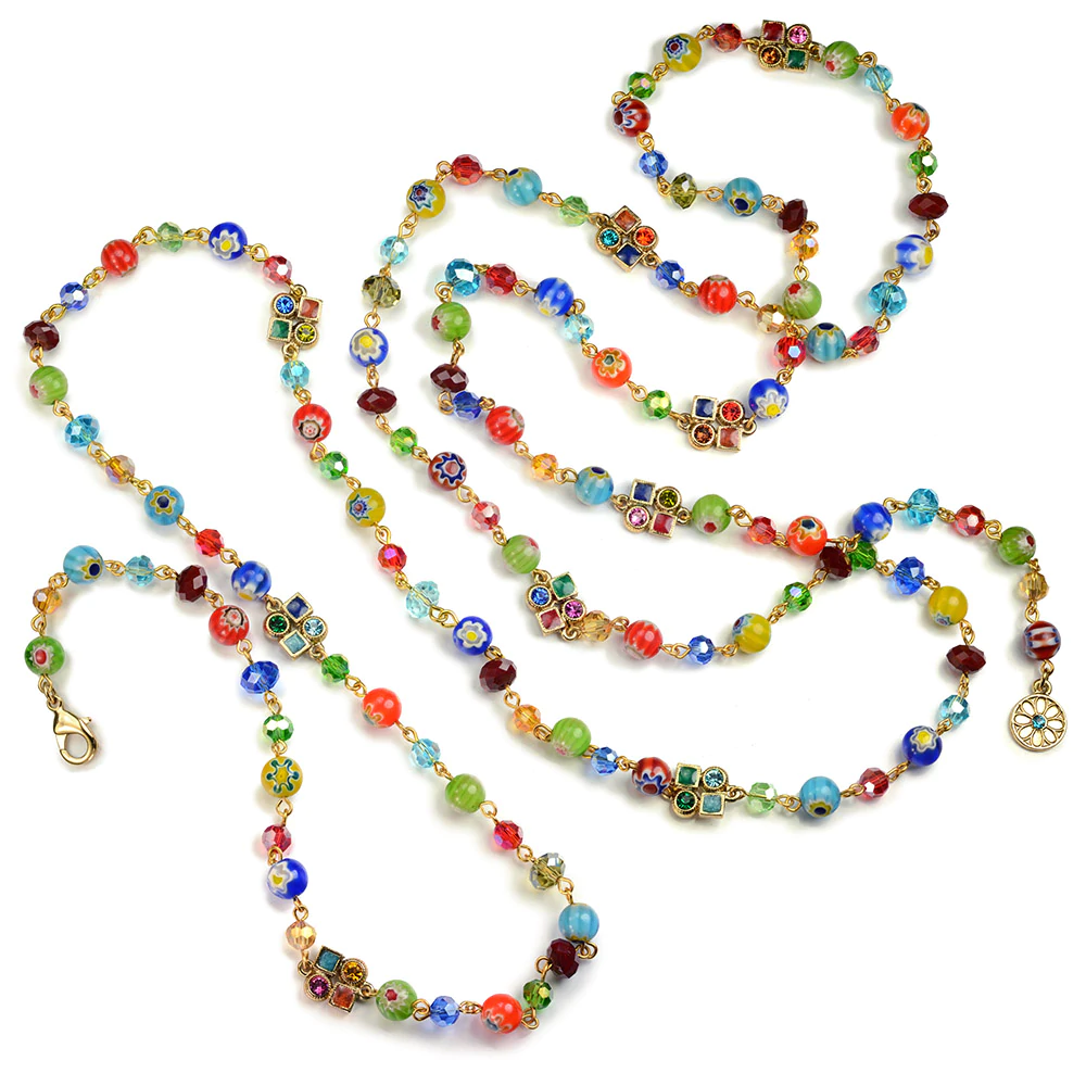Sweet Romance Long Candy Beads Necklace N464 (Buy 2 Get 1 Free Mix & Match)