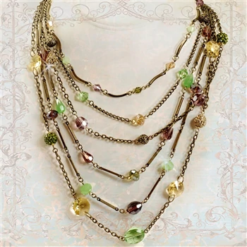 Sweet Romance Crystal Cascade Beaded Tiered Necklace (Buy 2 Get 1 Free Mix & Match)