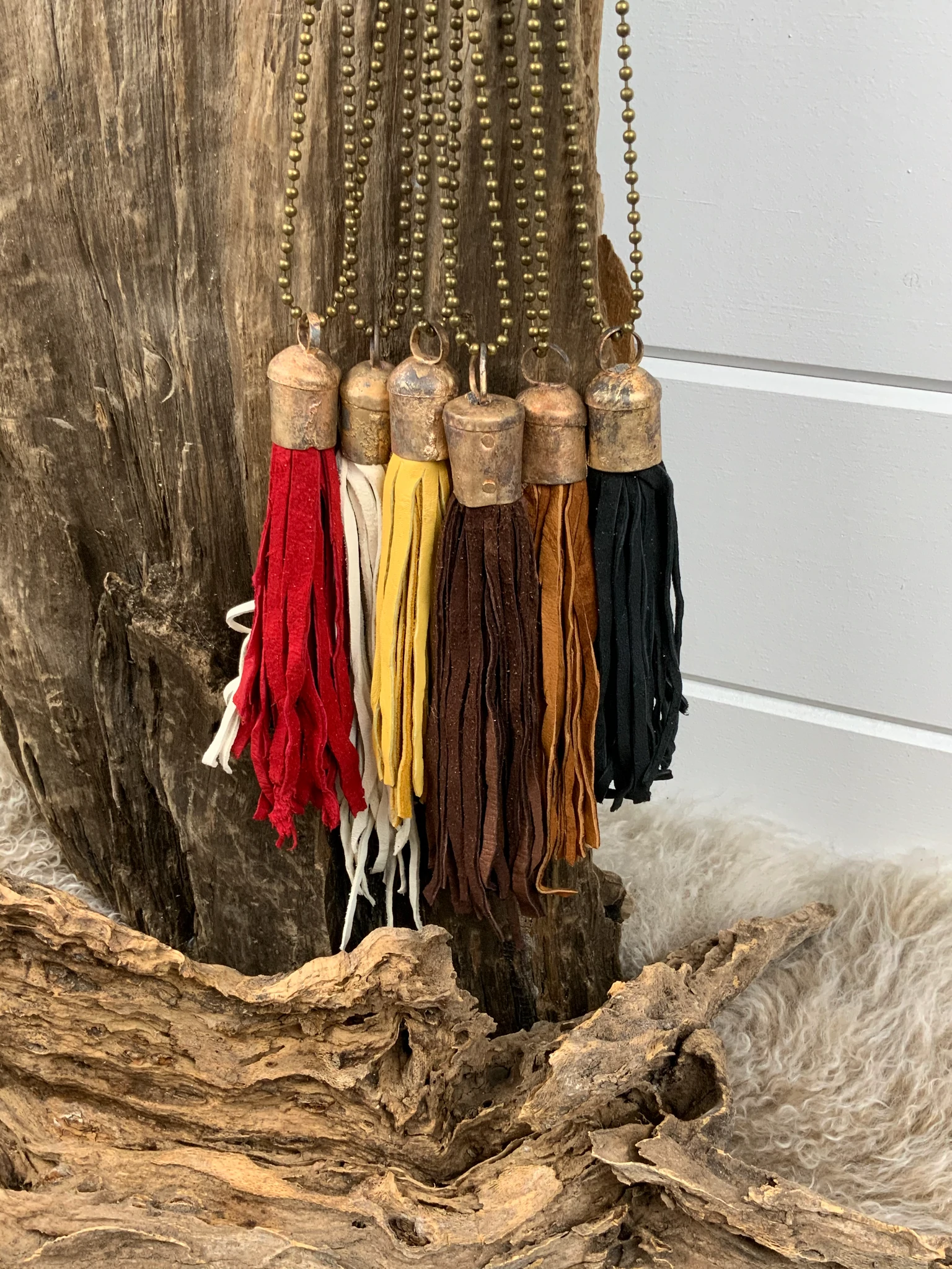 [PRE-ORDER] KEEP IT GYPSY Art by Amy Leather Tassel Necklace (Buy 2 Get 1 Free Mix & Match on a $250+ Order)