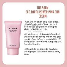 Eco Earth Power Pink Sun Cream Spf50+ Pa++++ 50 g