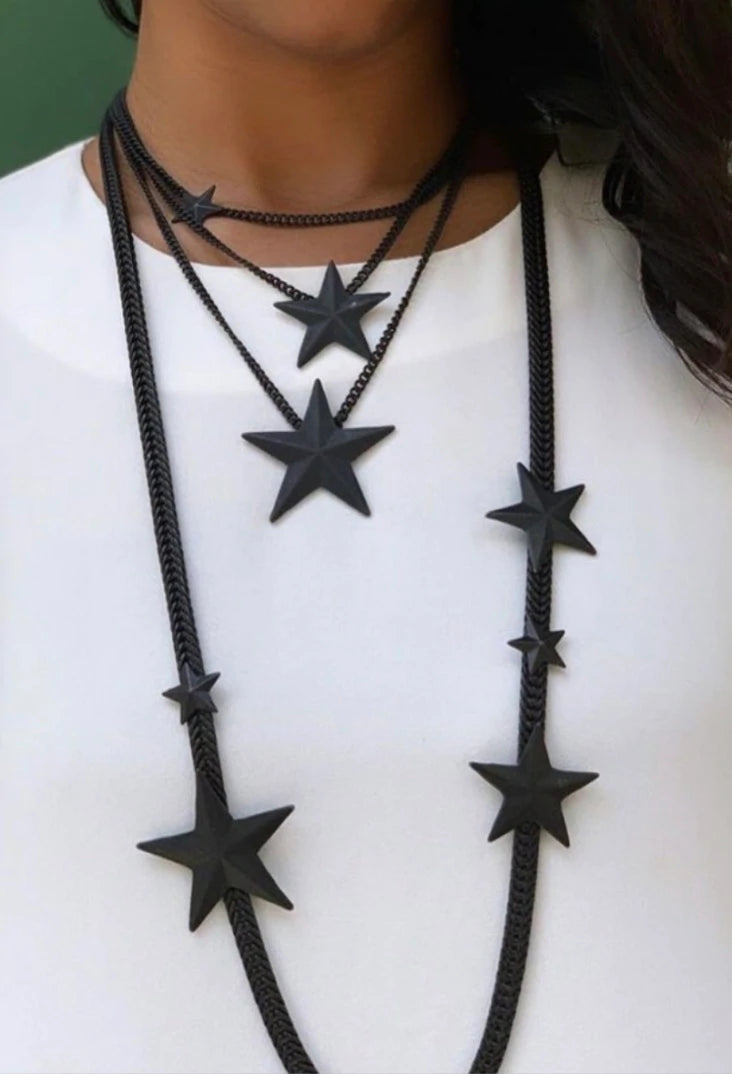 [PRE-ORDER] Tova Oklahoma City Stars Necklace - Black (Buy 2 Get 1 Free Mix & Match)