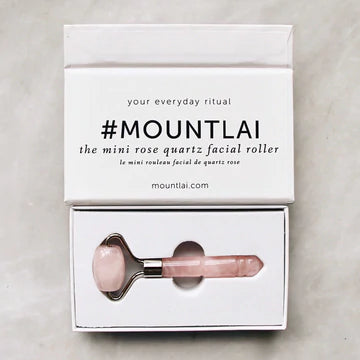 Mount Lai The Mini De-Puffing Rose Quartz Roller