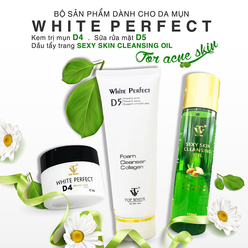 TOP WHITE WHITE PERFECT D4: EFFECTIVE ACNE, PIMPLE & BRUISE THERAPY CREAM