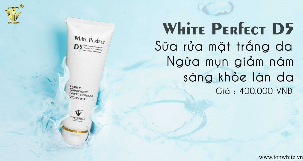 TOP WHITE ACNE FOAM CLEANSER WHITE PERFECT D5