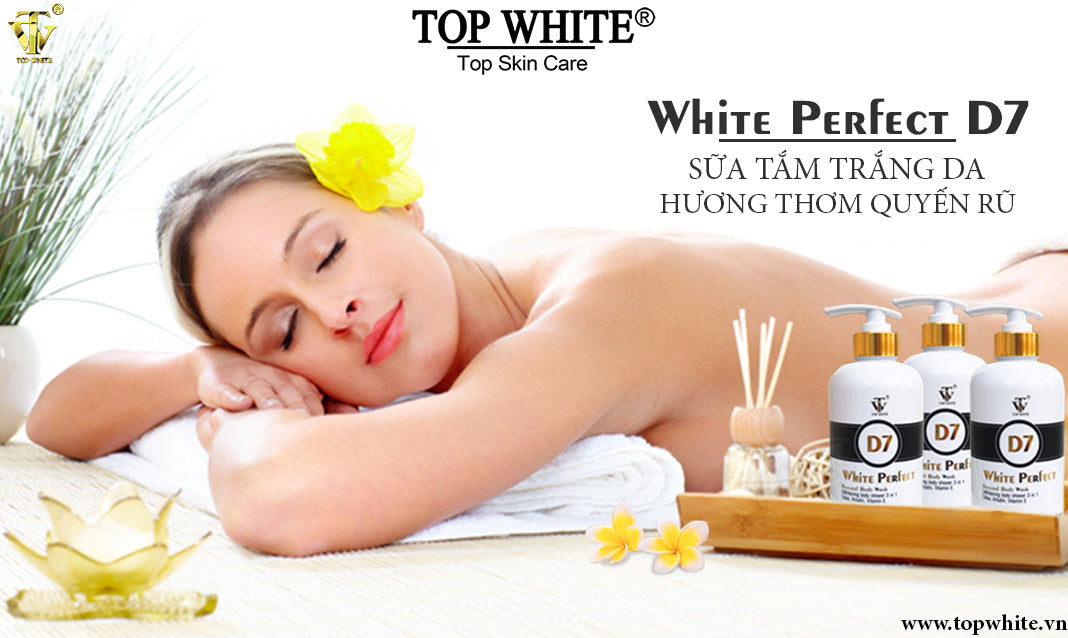 TOP WHITE WHITE BODY SKIN CARE SET