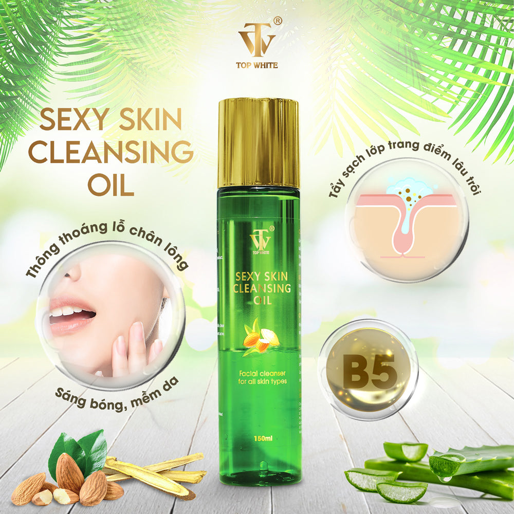 TOP WHITE SEXY SKIN CLEANSING OIL FOR ALL SKIN TYPES