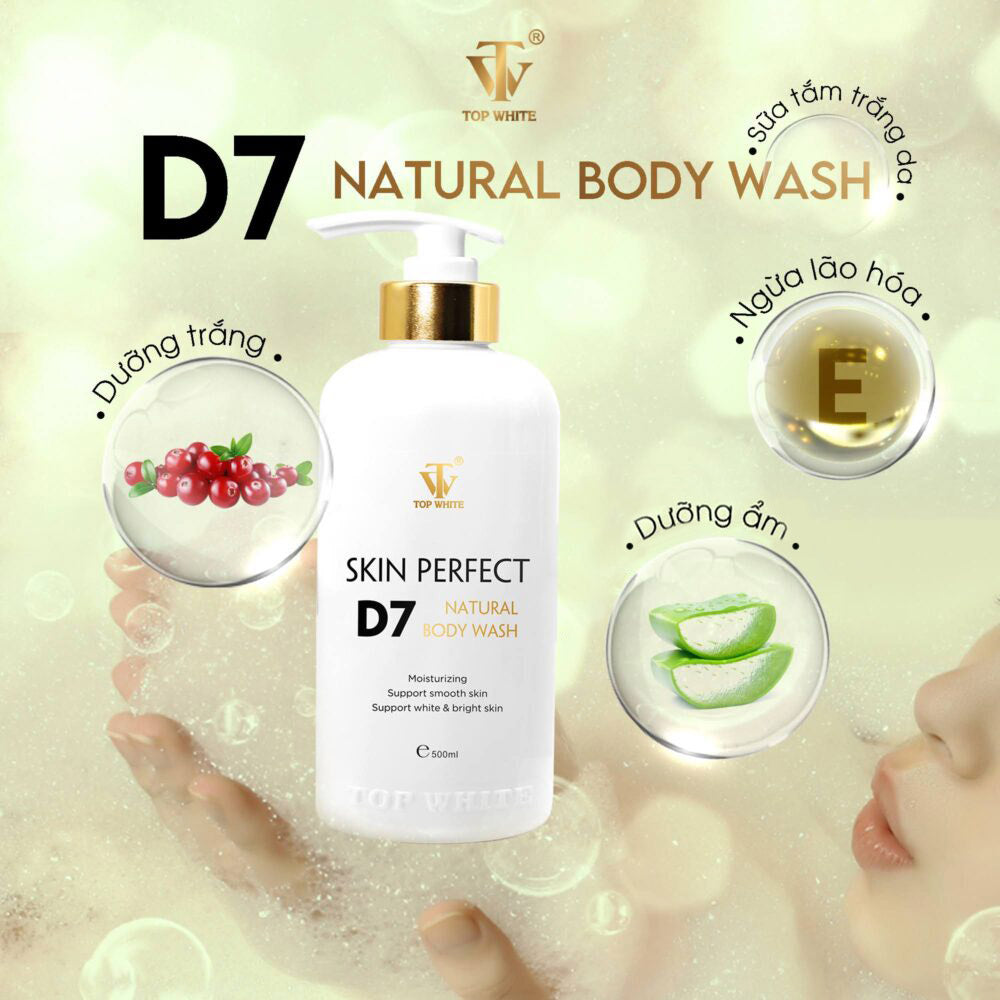 TOP WHITE WHITE PERFECT D7 NATURAL BODY WASH