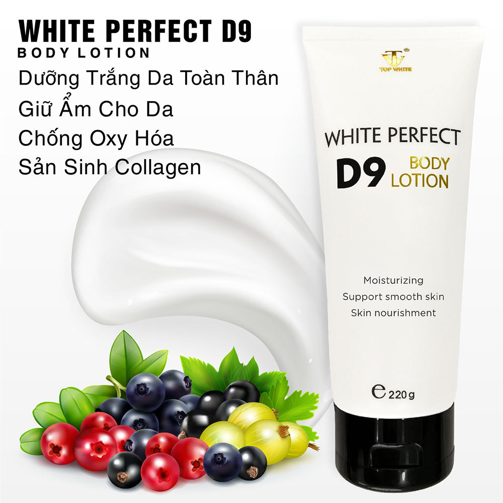 TOP WHITE WHITE BODY SKIN CARE SET